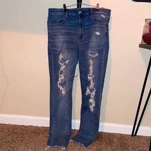 Ripped American Eagle jeans.